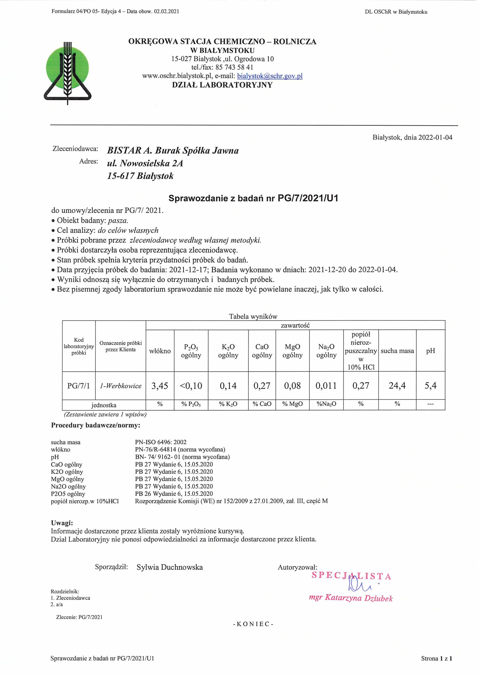 Protokół badań W_1_2020