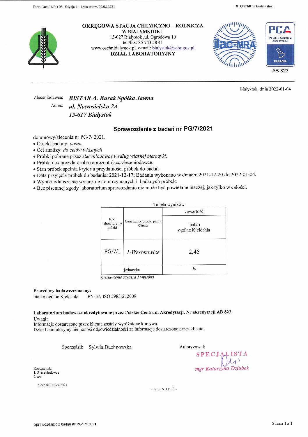 Protokół badań W_2_2020